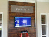 Signage and TV wall mount installation